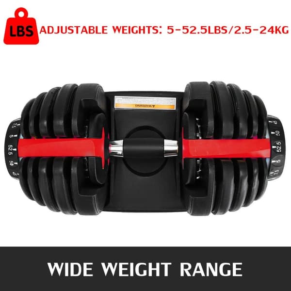 Justerbara Hantlar Set, Viktområde 2,5-24kg, Hållbar Design,1 stycke KG Märkt
