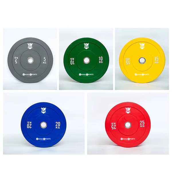 Bumperlevyt - kumipainolevy - 15 kg - Ø 45 cm - keltainen