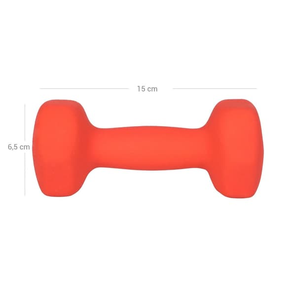 Halters - 2 x 1,5 kg - fitnessvikter - orange