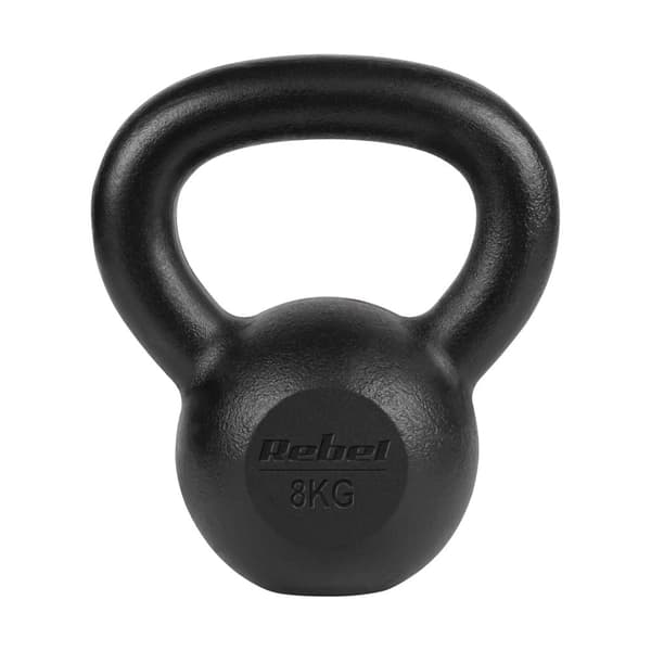 Kettlebell gjutjärn 8kg, REBEL ACTIVE