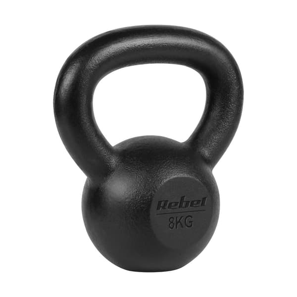 Kettlebell gjutjärn 8kg, REBEL ACTIVE
