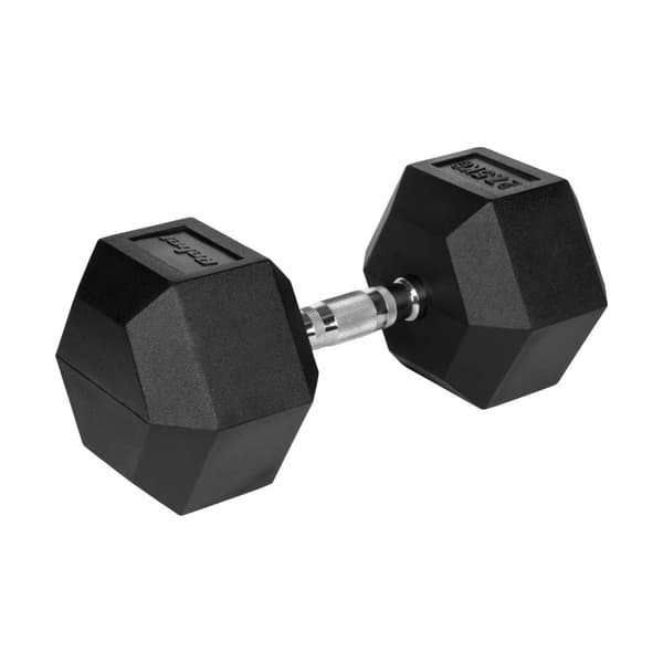 Gjutjärnsgummibelagd hantel HEX 27,5 kg REBEL ACTIVE