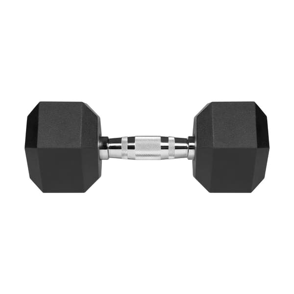 Støbejernsgummierede håndvægte HEX 2x10 kg REBEL ACTIVE