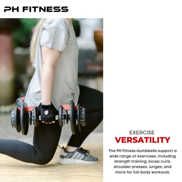 Justerbara Hantlar / Fria Vikter Set (2 st) – Hantel - Dumbbells - 15 Viktinställningar från 2,5 - 24 kg Justerbar Hantelset