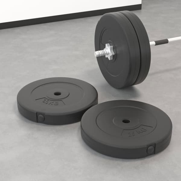 20kg ABS håndvægtssæt med betonfyldning til fitnessentusiaster