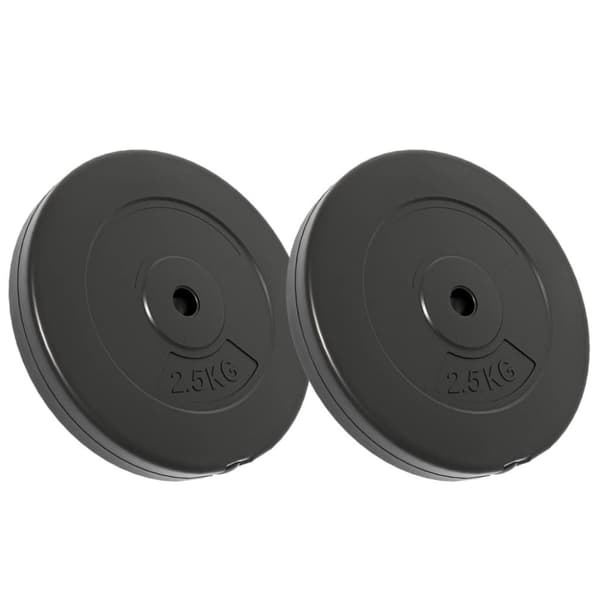 20kg ABS-plastviktskivor - 8x2,5kg för 26mm stänger, perfekt för styrketräning