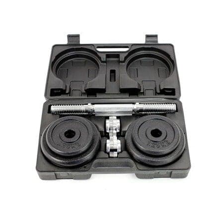 20kg Premium Hemmagympa Hantelset med fodral för Fitnessentusiaster
