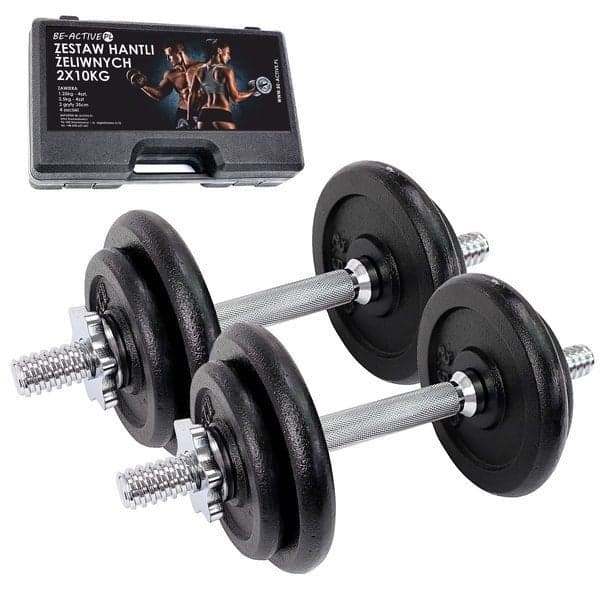 20kg Premium Kotikuntosali Käsipainosarja Kotelolla Fitness-harrastajille