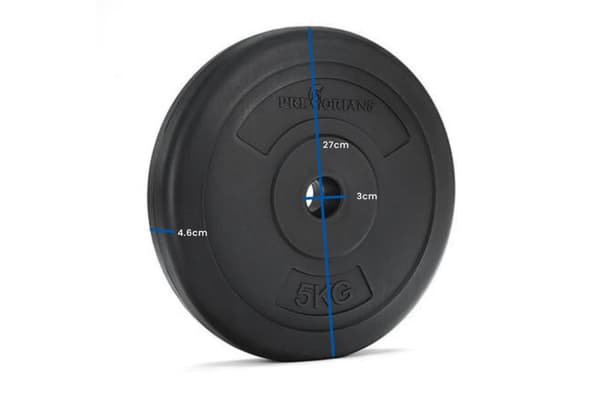 20 kg ABS-käsipainosarja betonitäytteellä sisä- ja ulkokäyttöön