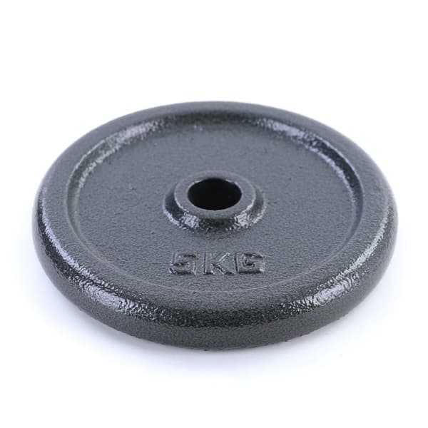 20kg Universelt Sæt Støbejerns Vægtplader til Hjemmetræning - 2x10kg, 27mm Nave, 25,5cm Diameter