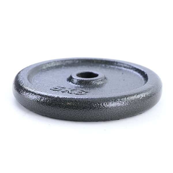 20kg Universelt Sæt Støbejerns Vægtplader til Hjemmetræning - 2x10kg, 27mm Nave, 25,5cm Diameter