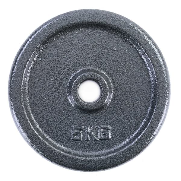 20kg gjutjärnsviktskivor set - 2x10kg, 27mm nav, kompatibelt med 26mm stänger