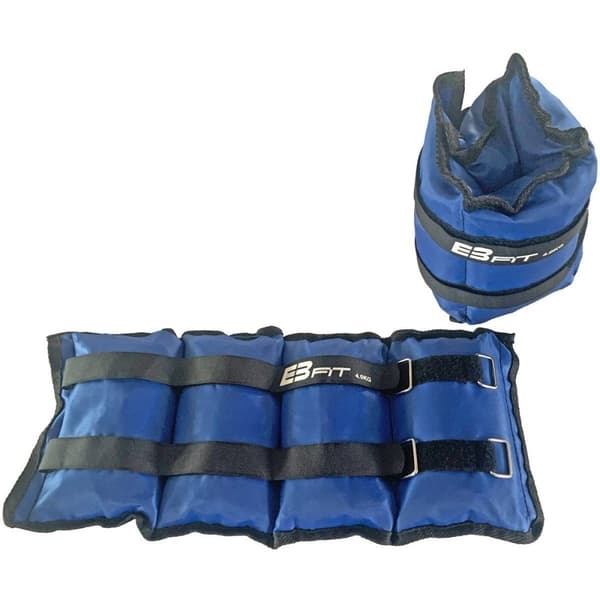 EB FIT Säädettävät nilkka painot 2x4kg tehostettuun kuntoiluharjoitteluun