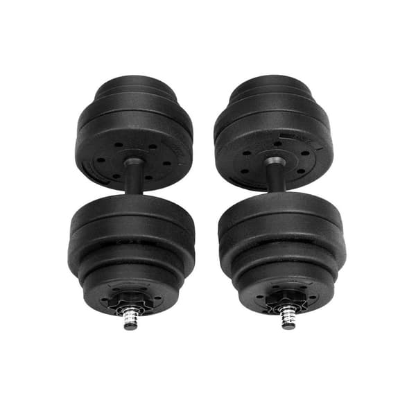 Halkers - håndvægtssæt - 2 x 15 kg - I alt 30 kg - sort