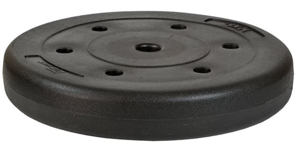 15kg Vinylbelagd Hantelskiva med Handtag - Budgetvänlig Fitnessutrustning