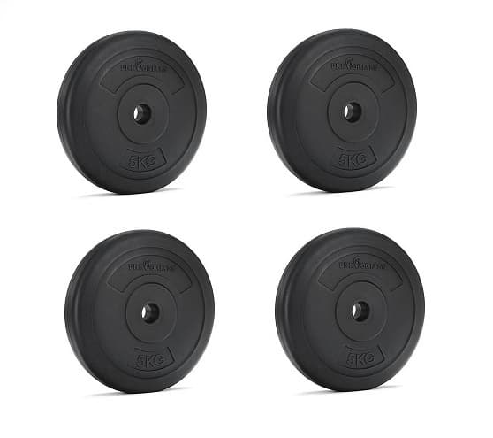 20kg ABS Hantelset med Betongfyllning för Hemmaträning