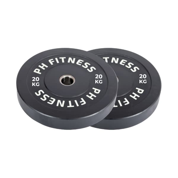 PH Fitness Bumper Plates Set – set med 2 st viktskivor i gummi (50 mm) (5KG-10KG-15KG-20KG-25KG)