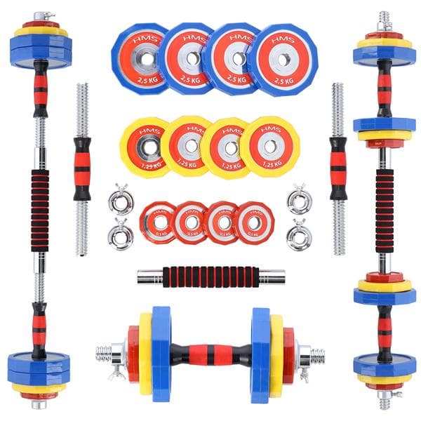 SKC20 BARBELLS-BARB I Kuffert FARVERIG 2x10KG HMS