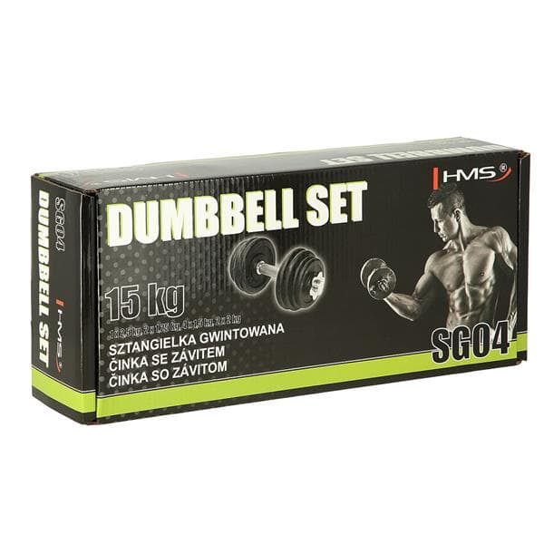 SG04 GJUTJÄRN HANTEL 15 KG HMS