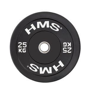 BBR25 SVART OLYMPISK PLATE STÖTFÖRFARE 25 KG HMS