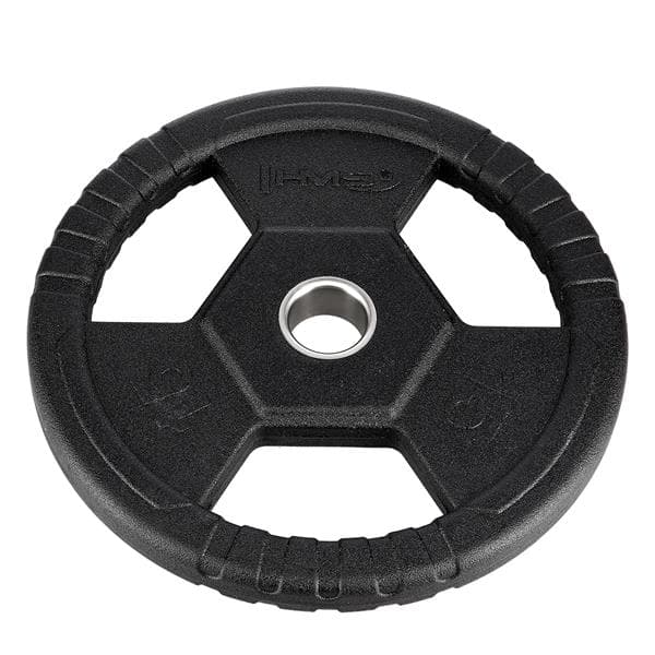 TOH15 MUSTA OLYMPIAALTA KUMIPINNOITETTU 15 KG HMS