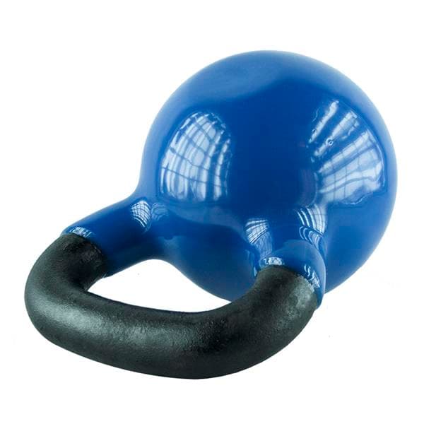 KNV16 BLÅ KETTLEBELL GJUTJÄRN VINYLBELAGD HMS