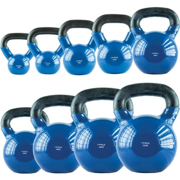 KNV20 SININEN KETTLEBELL VALURAUTA VINYYLIPINNOITETTU HMS
