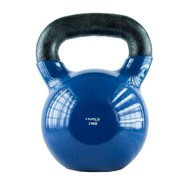 KNV24 BLÅ KETTLEBELL STØBEJRN VINYLBETRÆKET HMS