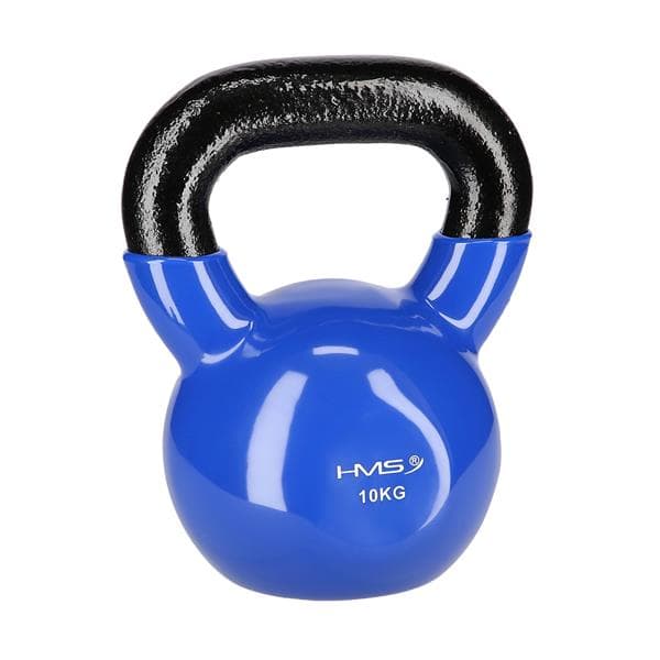 KNV10 BLÅ KETTLEBELL STØBEJRN VINYLBETRÆKET HMS