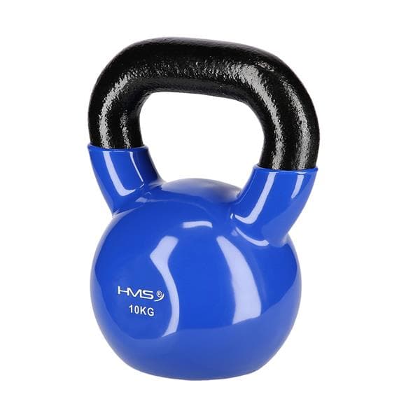 KNV10 BLÅ KETTLEBELL STØBEJRN VINYLBETRÆKET HMS