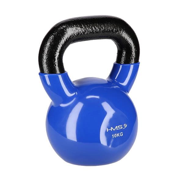KNV10 BLÅ KETTLEBELL STØBEJRN VINYLBETRÆKET HMS