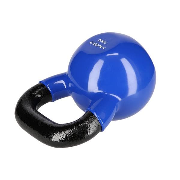KNV10 BLÅ KETTLEBELL STØBEJRN VINYLBETRÆKET HMS