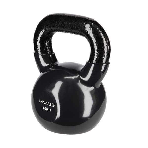 KNV10 SORT KETTLEBELL STØBEJRN VINYLBETRÆKET HMS