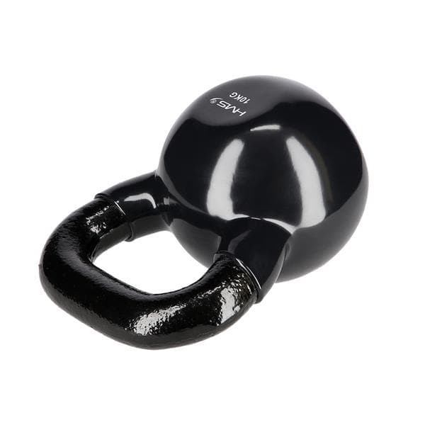 KNV10 SORT KETTLEBELL STØBEJRN VINYLBETRÆKET HMS