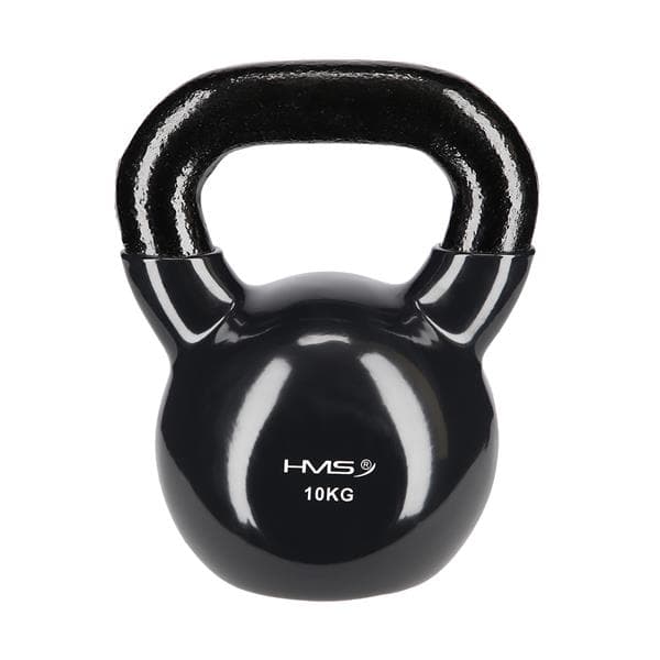 KNV10 SORT KETTLEBELL STØBEJRN VINYLBETRÆKET HMS