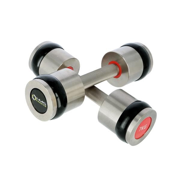 HH07 2 x 7 KG HMS PREMIUM CHROME DUMBS