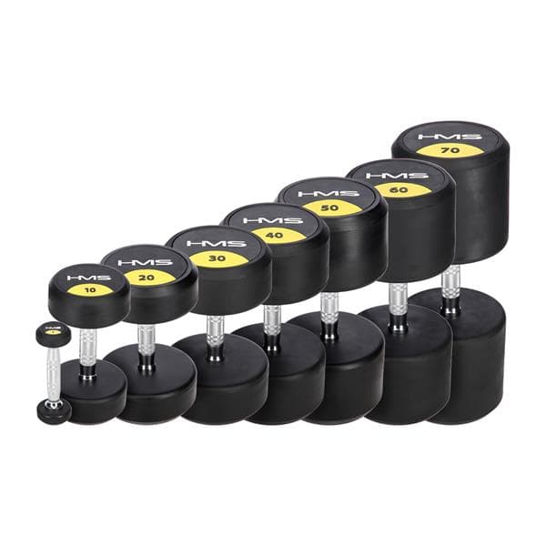 HG PRO 6 KG GUMMIBETRÆKET DUMBBELL HMS