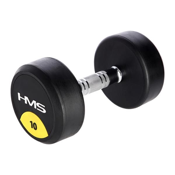 HG PRO 10 KG GUMMIBETRÆKET DUMBBELL HMS