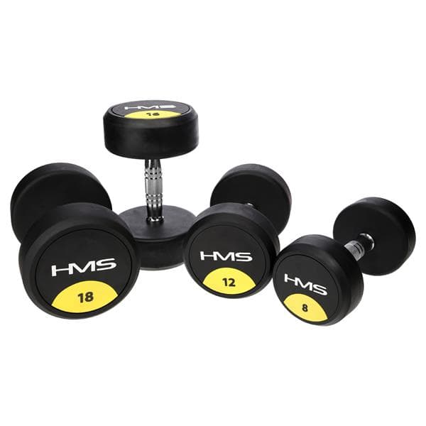 HG PRO 30 KG GUMMIBELÄGD HANTEL HMS