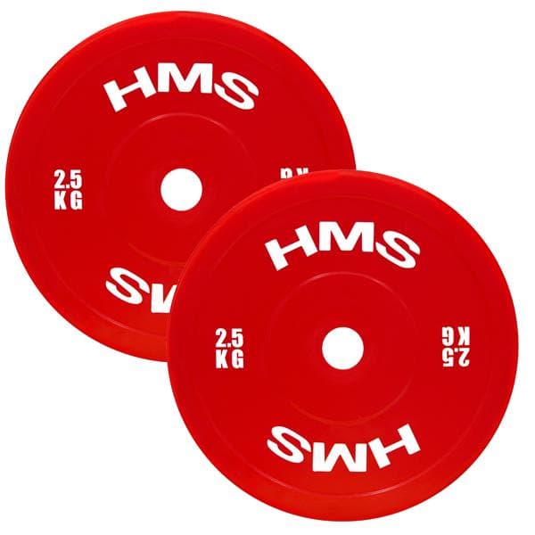 TPP02 (2 x 2,5 KG) RÖD OLYMPISK PLATTA TEKNISK PE 2 x 2,5 KG HMS