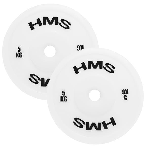 TPP05 (2 x 5,0 KG) VIT OLYMPISK PLATTA TEKNISK PE 2 x 5,0 KG HMS