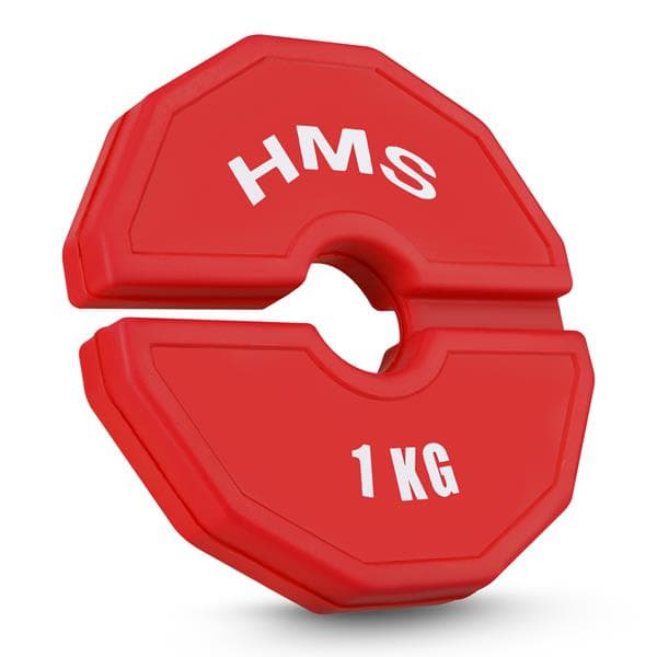 TSN100 2 x 1 KG PLATTA FÖR STYRKETRÄNING OCH TRÄNINGSUTRUSTNING OVERLAY TYP 2 x 1 KG HMS