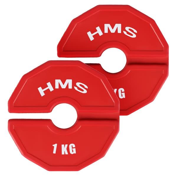 TSN100 2 x 1 KG PLATTA FÖR STYRKETRÄNING OCH TRÄNINGSUTRUSTNING OVERLAY TYP 2 x 1 KG HMS