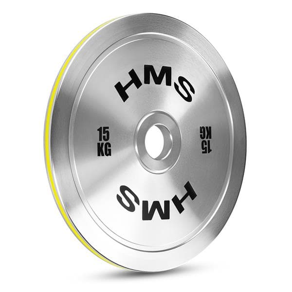 TOS150 OLYMPISK PLATA STÅL KALIBRERAD 15 KG HMS