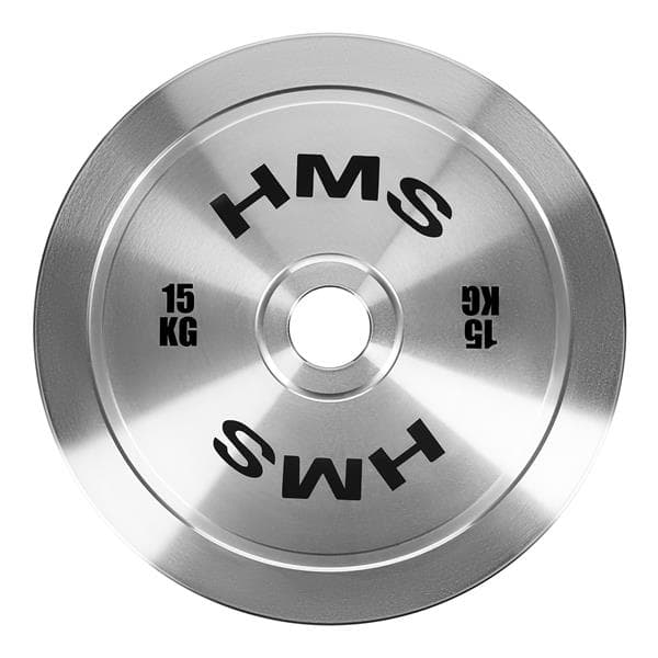 TOS150 OLYMPISK PLATA STÅL KALIBRERAD 15 KG HMS
