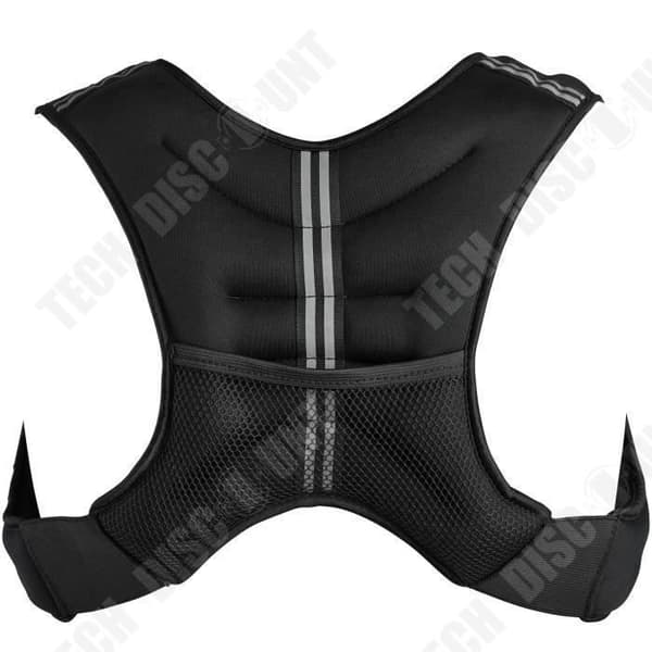 TD® Viktväst 10 Kg- Fitness; Sport Svart SVART