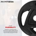 Miniatyrbillede 5 af 6: PH Fitness Vægtskivesæt – Premium Tri-Grip Gummi & Støbejern – 50mm Hul – Til Powerlifting, Styrketræning & Hjemmegym