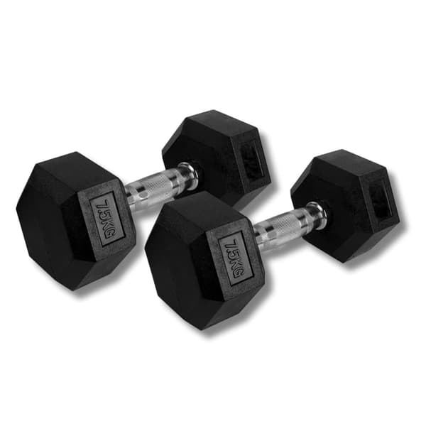 PH Fitness Hexa Dumbbell Håndvægtsæt | 2.5kg–30kg | Hexagon Håndvægte med Anti-Slip Greb | Til Styrketræning & Hjemmegym