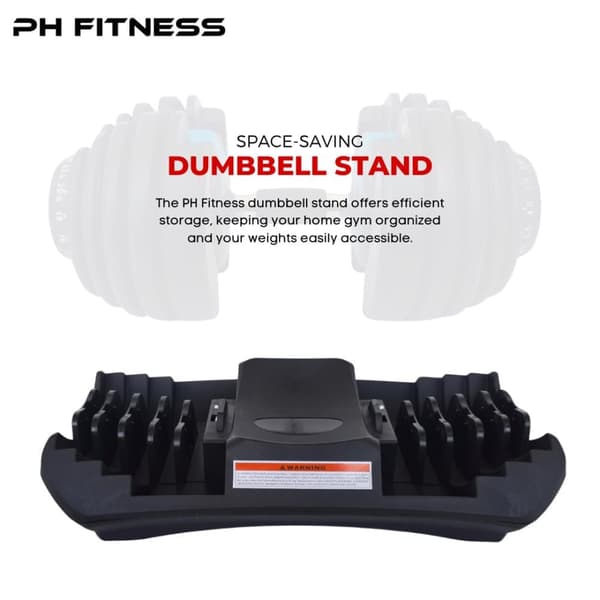 PH Fitness Justerbar Hantel 24kg – 15 Viktnivåer i 1 Hantel – För Hemmaträning & Styrketräning – 1 st