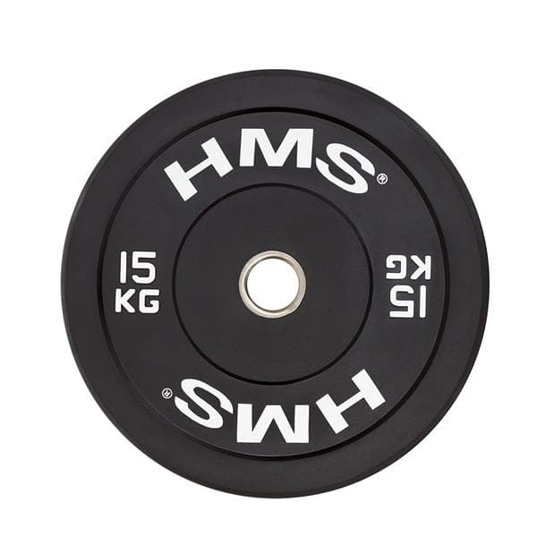 BBR15 SVART OLYMPISK PLATE STÖTTFÖRARE 15 KG HMS